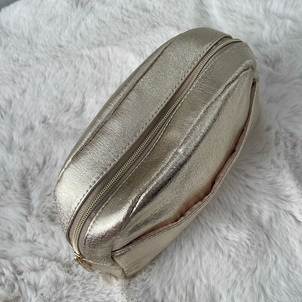Beautiful gold Lacôme GWP makeup bag